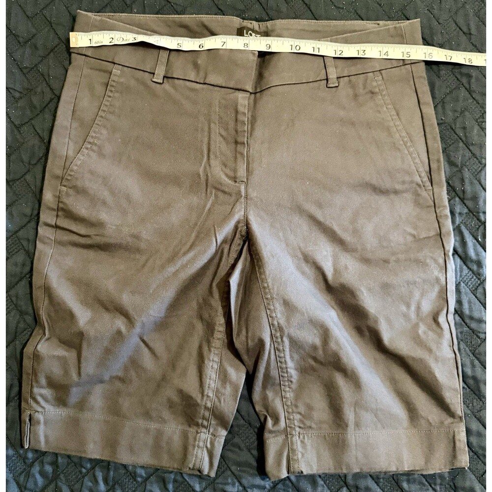 Ann Taylor LOFT Womens Size 4 Bermuda Shorts Brown Color